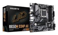 GIGABYTE B650M D3HP AX Placa base - AMD Ryzen serie 9000, VRM de 5+2+2 fases, hasta 8000 MHz DDR5 (OC), 2xPCIe 4.0 M.2, WIFI 6E, LAN 2,5 GbE, USB 3.2 Gen 1 placas base AMD Zócalo AM5 Zócalo AM5 DDR5-SDRAM
