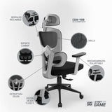 Vorago CGM-400-BK silla de oficina y de ordenador Asiento acolchado Respaldo de malla