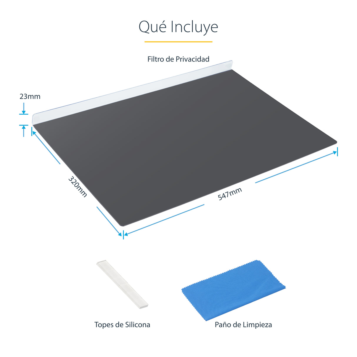 StarTech.com Filtro de Privacidad 16:9 para Monitor de 24" - Colgante - Protector Acrílico de Pantalla - Ángulo de