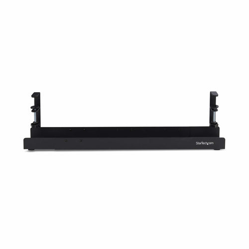 StarTech.com Bandeja Gestionador de Cables Negro - Soporte de Regleta - para Debajo del Escritorio - Ajustable en Longit