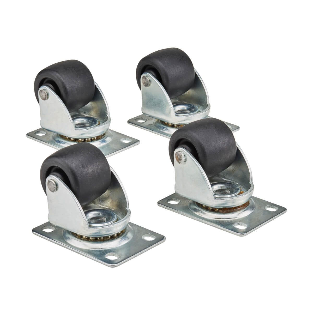 Tripp Lite SRCASTER Juego de ruedecitas SmartRack, paquete de 4 Accesorios para rack Negro 249,5 kg 2,72 kg