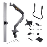 StarTech.com Brazo Soporte de Sobremesa con Travesaño para 2 Monitores - Soporte VESA para Pantallas de 27" - 75x75