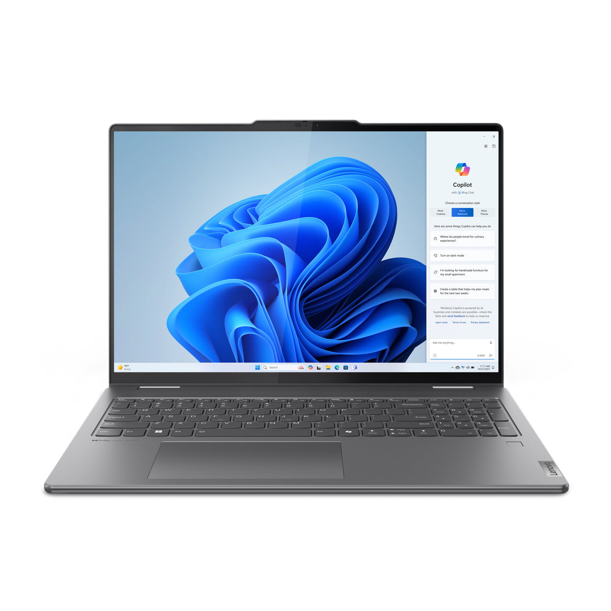 Lenovo Yoga 7 2-in-1 16IML9 Laptop Storm grey Híbrido (2-en-1) Gris Convertible (Carpeta)