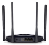 Mercusys MR80X router inalámbrico Gigabit Ethernet Doble banda (2,4 GHz / 5 GHz) Negro, Wi-Fi 6 (802.11ax), Router de me