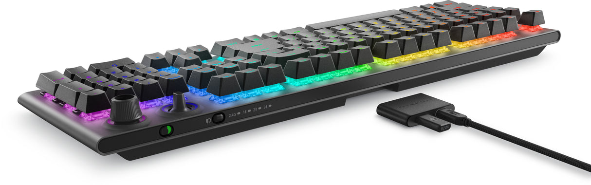 Alienware Tri-Mode AW920K Teclado Cherry MX Red Juego Inalámbrico y alámbrico USB + RF Wireless + Bluetooth