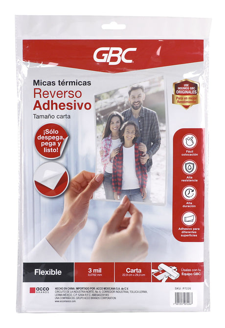 Mica térmica  GBC 3 milésimas tamaño car