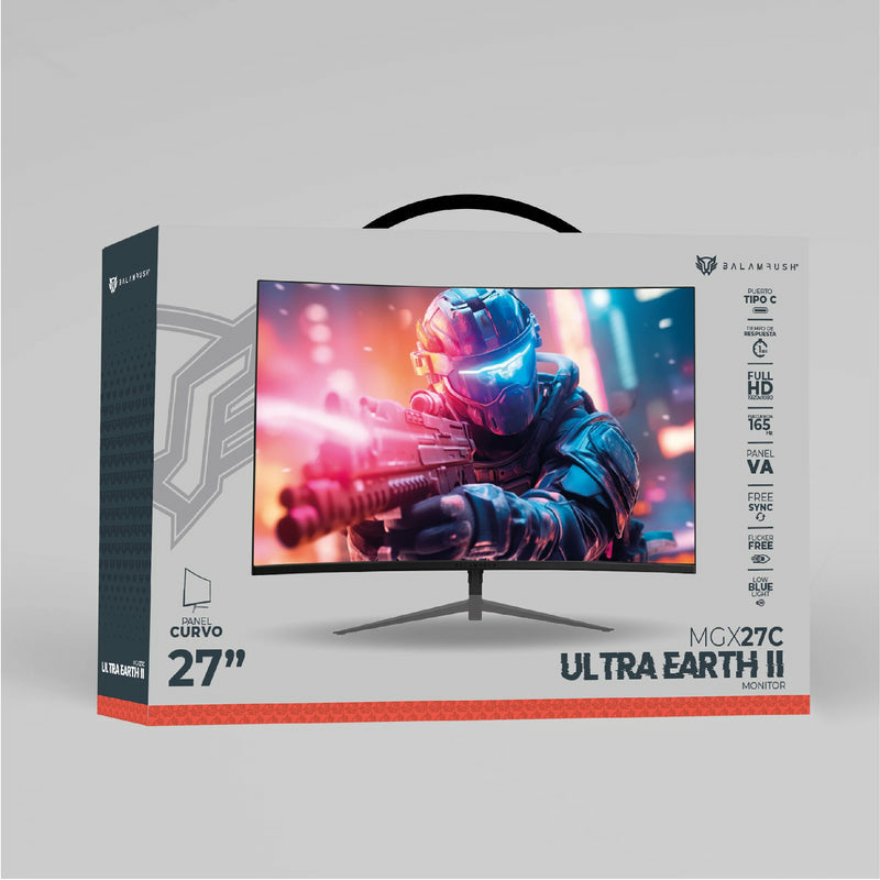 Balam Rush BR-938273 pantalla para PC 68,6 cm (27") 1920 x 1080 Pixeles Full HD LCD Negro