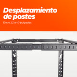 Intellinet Baie réseau ouverte 19" à 4 montants, 26U, noire, en kit, charge max. 360 kg Rack 26U Rack o bastidor indepen