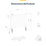 StarTech.com Tablero Perforado de Sobremesa con Abrazadera - Panel Perforado Metalico - Organizador de Acero con Accesor