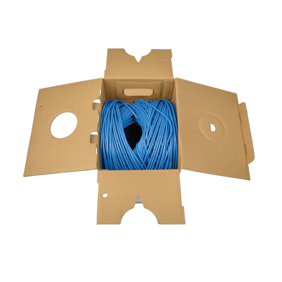 Tripp Lite N022-01K-BL Cable Ethernet a Granel de PVC (UTP) con Núcleo Sólido Cat5e 350 MHz - Azul, 304.8 m [1000 pies],