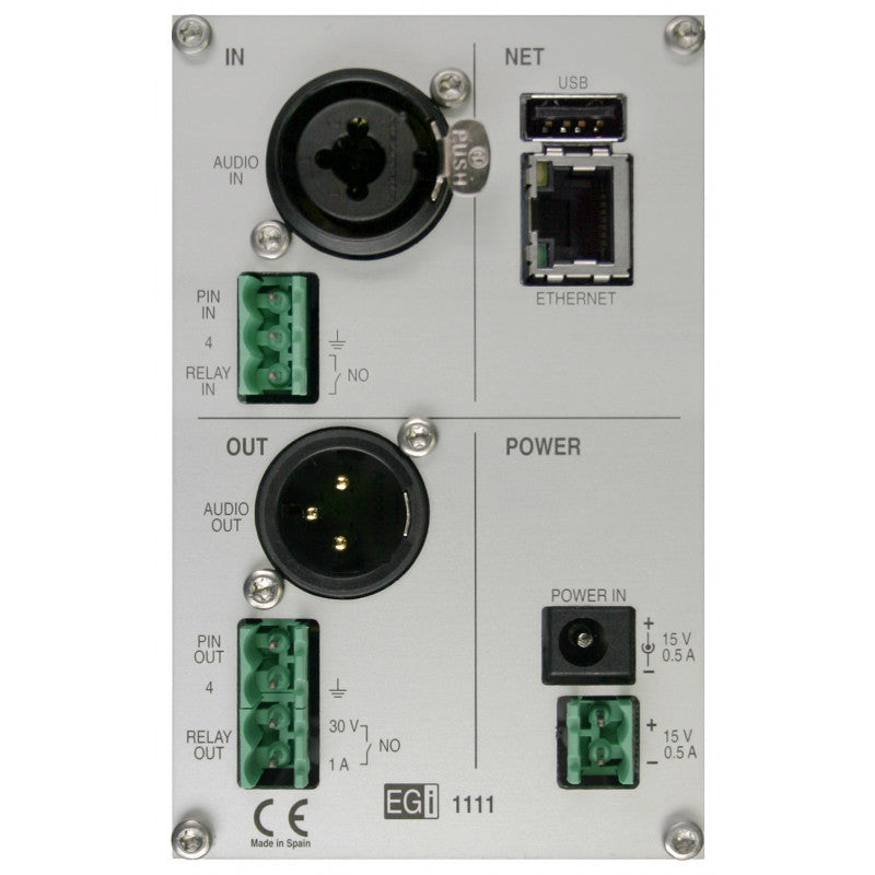 EGI AUDIO SOLUTIONS 1111EGI amplificador de audio digital Ethernet Plata