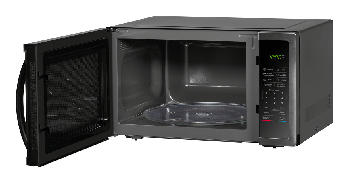 Midea MMDHF16S2SS microondas Negro, Blanco Solo microondas Mostrador 45 L, Pantalla incorporada, LCD, Botones