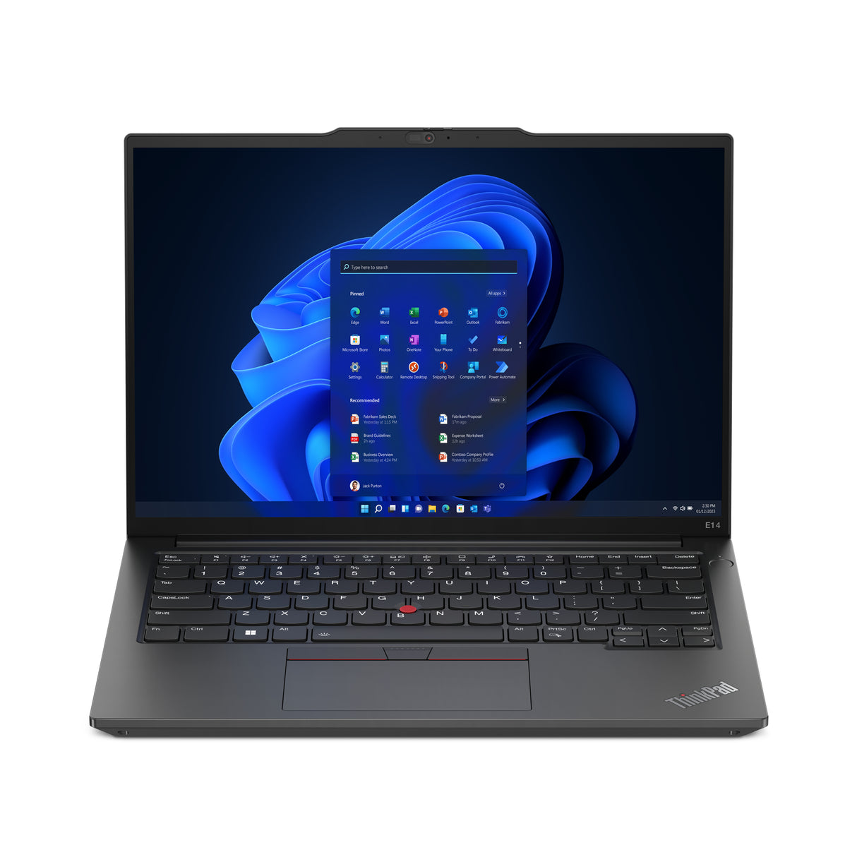 Lenovo ThinkPad E14 Gen 5 (Intel) Laptop Graphite Black Portátil Negro Concha