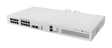 CRS418-8P-8G-2S+RM, Router Switch 17xGEth, 8xPoE/at, 2xSFP+10G RouterOS L5, 1UR, doble PSU