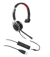 VTX208-M, Diadema monaural, Conector USB 2.0 y 3.5mm