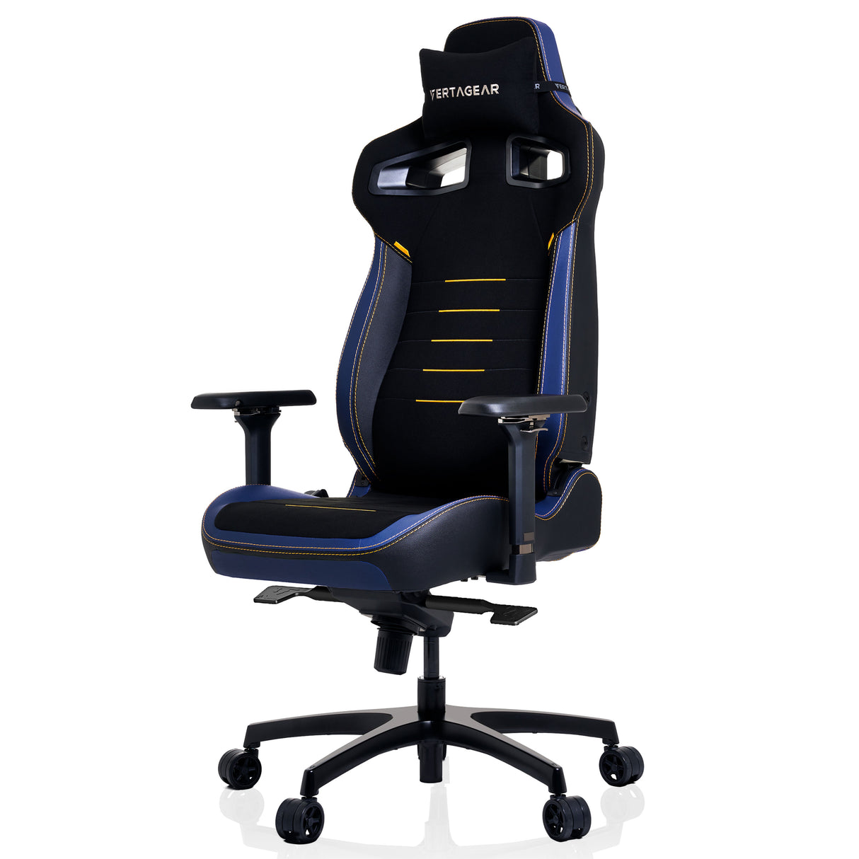 Vertagear VG-PL4800SE_MB silla para oficina o computadora asiento acolchado respaldo acolchado, Negro, Azul oscuro, Negr