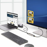 StarTech.com Cable Conversor Adaptador Activo de 30cm HDMI 2.1 a DisplayPort 1.4 - 8K60Hz - Alimentado por el Bus USB -