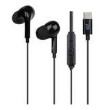 STF ST-E60969 audífono y auriculare Auriculares Alámbrico Intra auditivo Llamadas/Música USB Tipo C Negro