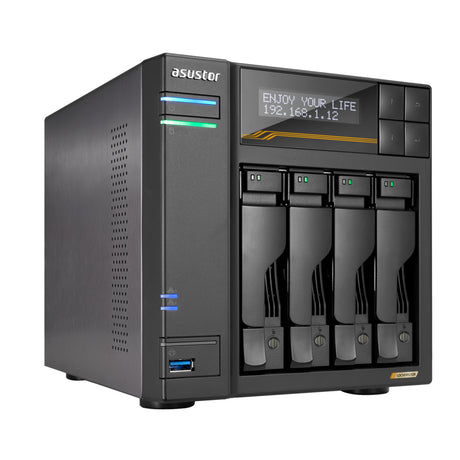 Asustor LOCKERSTOR 4 Gen3 NAS Escritorio AMD Ryzen V3C14 16 GB DDR5 ADM Negro