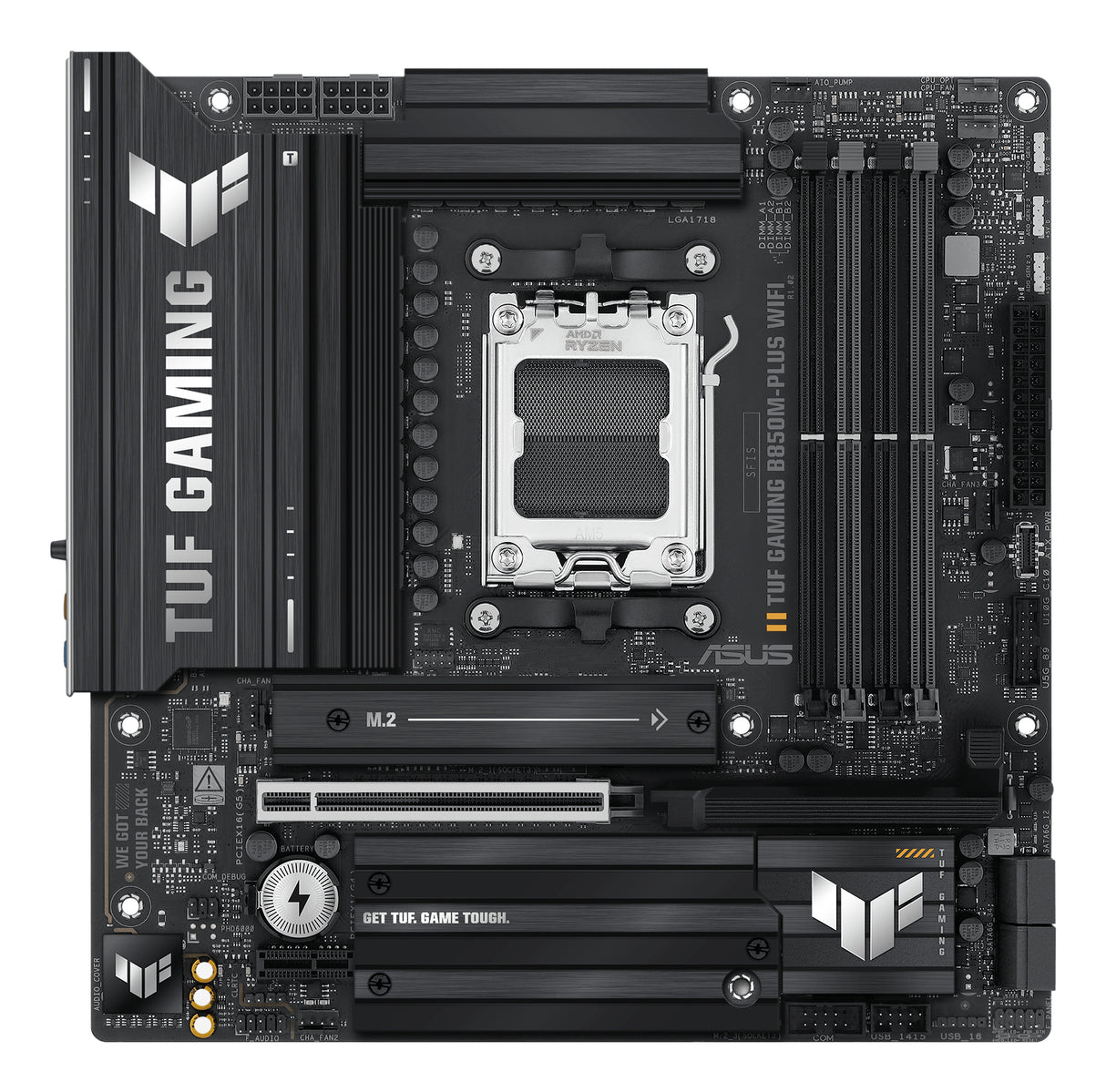 ASUS TUF GAMING B850M-PLUS WIFI placas base AMD Zócalo AM5 Zócalo AM5 DDR5-SDRAM