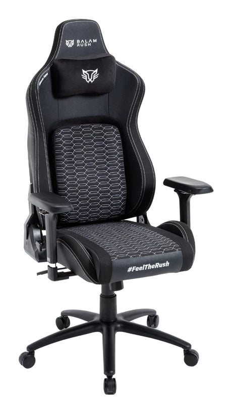 Balam Rush Super U5 Silla de juegos para PC Negro, 150 kg, Apoyabrazos 4D, 90 - 135°
