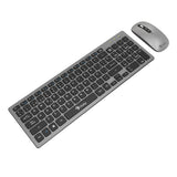 Combo Inalambrico Recargable 2 en 1 Stylos Teclado 96% Membrana 96 teclas Conexion USB Nano 2.4Ghz + Mouse 1,600 Dpi 5 B