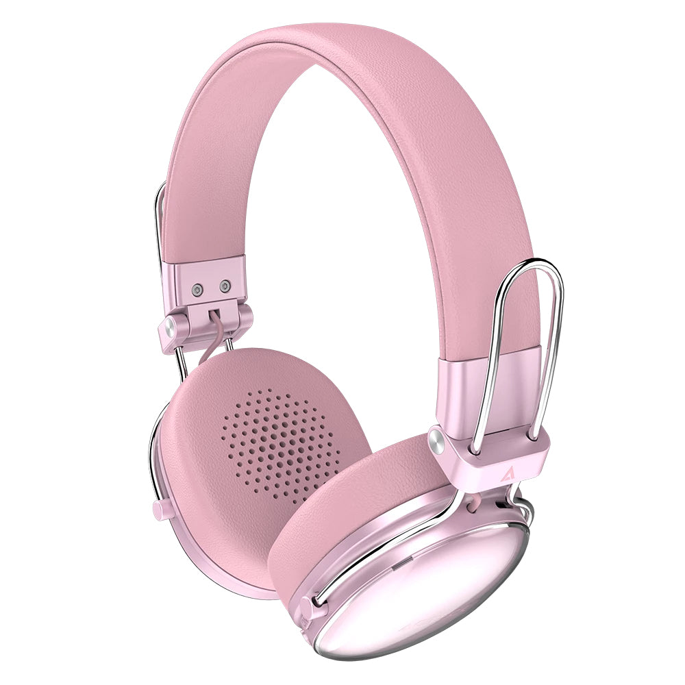 Acteck AC-940900 audífono y auriculare Auriculares Inalámbrico Diadema Llamadas/Música USB Tipo C Bluetooth Rosa