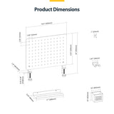 StarTech.com Tablero Perforado de Sobremesa con Abrazadera - Panel Perforado Metalico - Organizador de Acero con Accesor