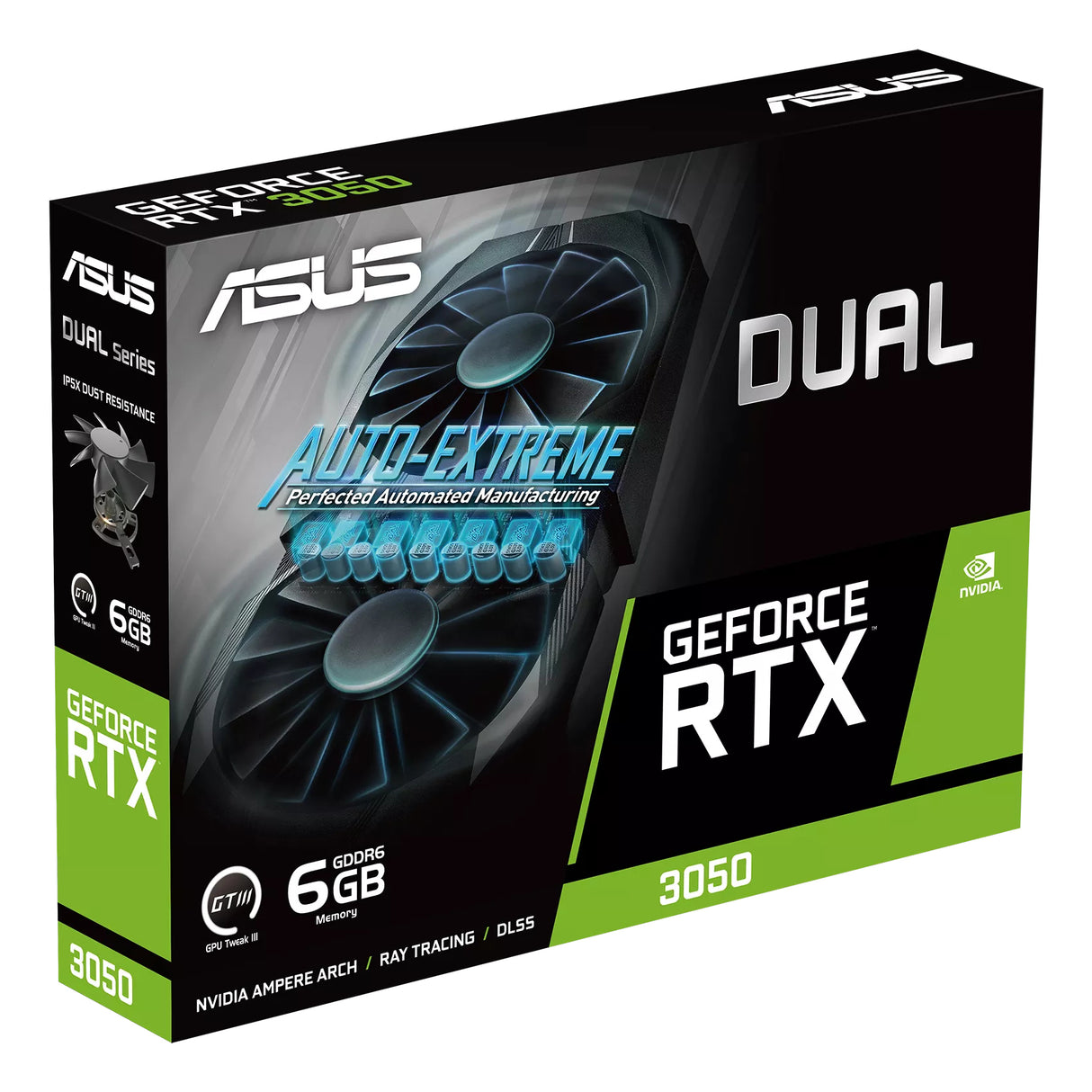 ASUS DUAL-RTX3050-6G tarjetas gráficas Si 2304 NVIDIA GeForce RTX 3050