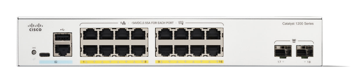 Cisco Catalyst 1200 Dispositivo de redes Gestionado L2 16