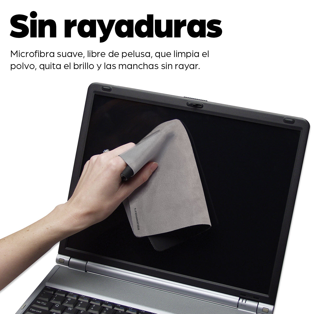 Manhattan Mouse Pad Multipropósitos Ratón Monocromo Gris 225 mm 170 mm