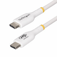 StarTech.com Cable de Carga para Portátil USB-C de 1m - Cable USB Tipo C USB 2.0 para Portátil - Blanco - Cable con Cert