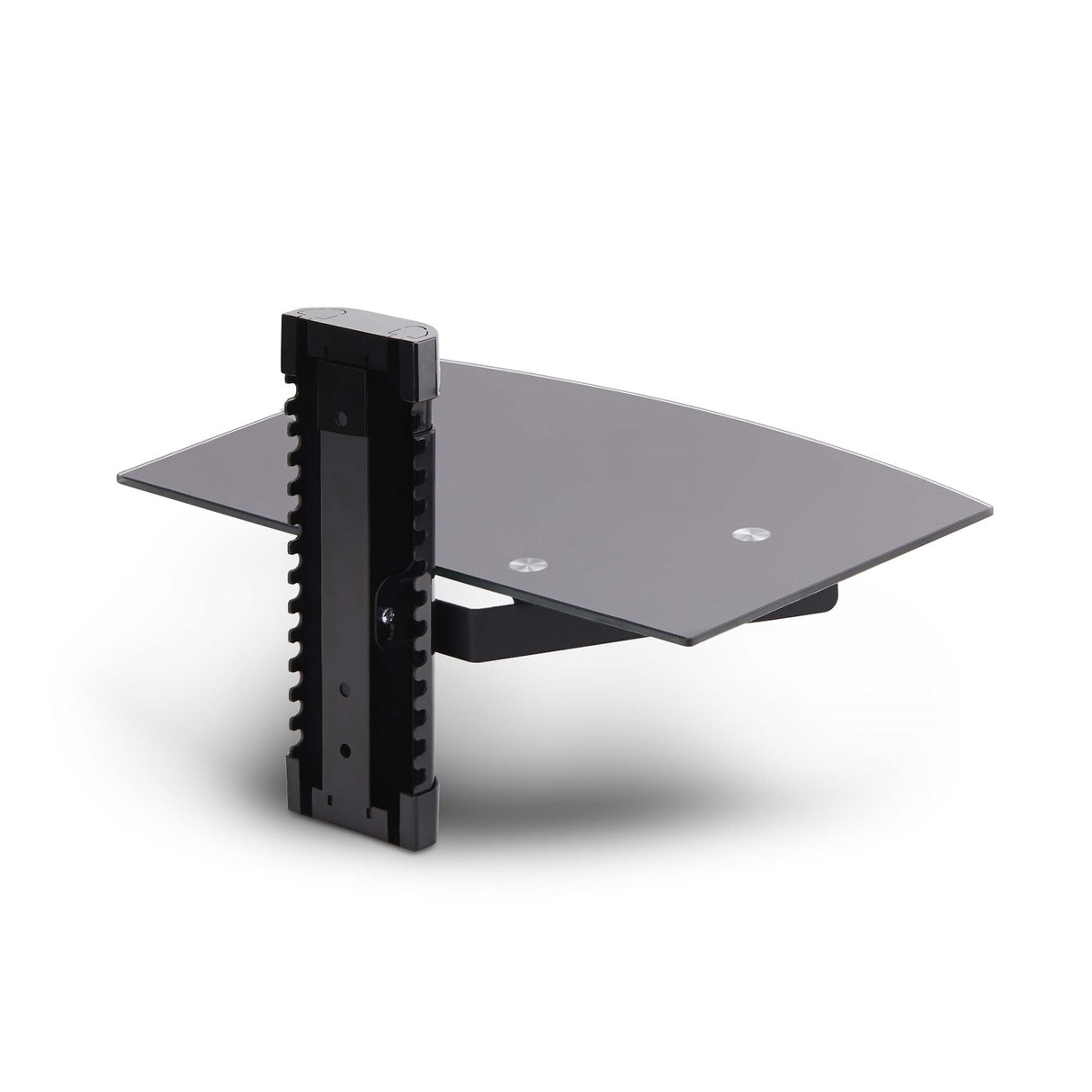 StarTech.com 1B-WALL-MOUNT-SHELF Estantes para equipos av Negro Vidrio templado 250 mm