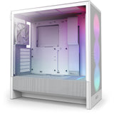 NZXT H5 Flow RGB Midi Tower Blanco, ATX, EATX, Micro ATX, CC-H52FW-R1 | Gabinetes de computadora