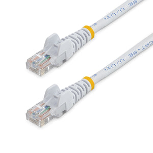 StarTech.com Cable de 1m Blanco de Red Fast Ethernet Cat5e RJ45 sin Enganche - Cable Patch Snagless Cables de red 1 m Ca