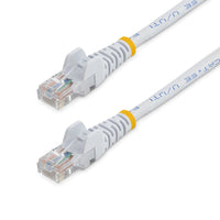 StarTech.com Cable de 3m Blanco de Red Fast Ethernet Cat5e RJ45 sin Enganche - Cable Patch Snagless Cables de red 3 m Ca