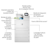 HP Color LaserJet Enterprise LaserJet Enterprise M856dn Color Impresora, Solo Ethernet; A doble cara Impresora Laser WiFi Blanco