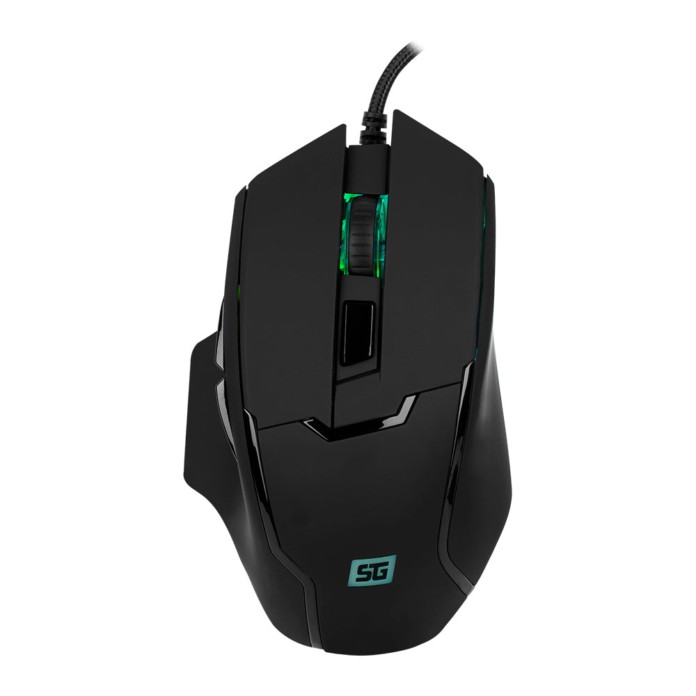 Vorago MO-504 ratón Juego Diestro USB tipo A Óptico 6400 DPI, Negro | Ratones