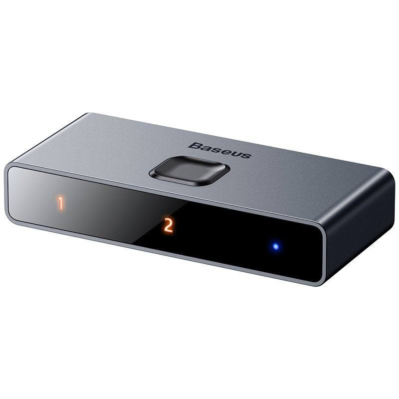 Baseus CAHUB-BC0G divisor de vídeo HDMI 3x HDMI, 3840 x 2160 Pixeles, Negro, Gris