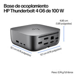 HP Base de conexión Thunderbolt 4 de 100 W G6, Alámbrico, 1000, 2500 Mbit/s