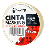 CINTA MASKING NEXTEP USO GENERAL TAMAÑO 48mm x 50m NE-609C