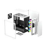 DeepCool CK560 carcasas ordenador ABS, SPCC, Vidrio templado Midi Tower PC Blanco