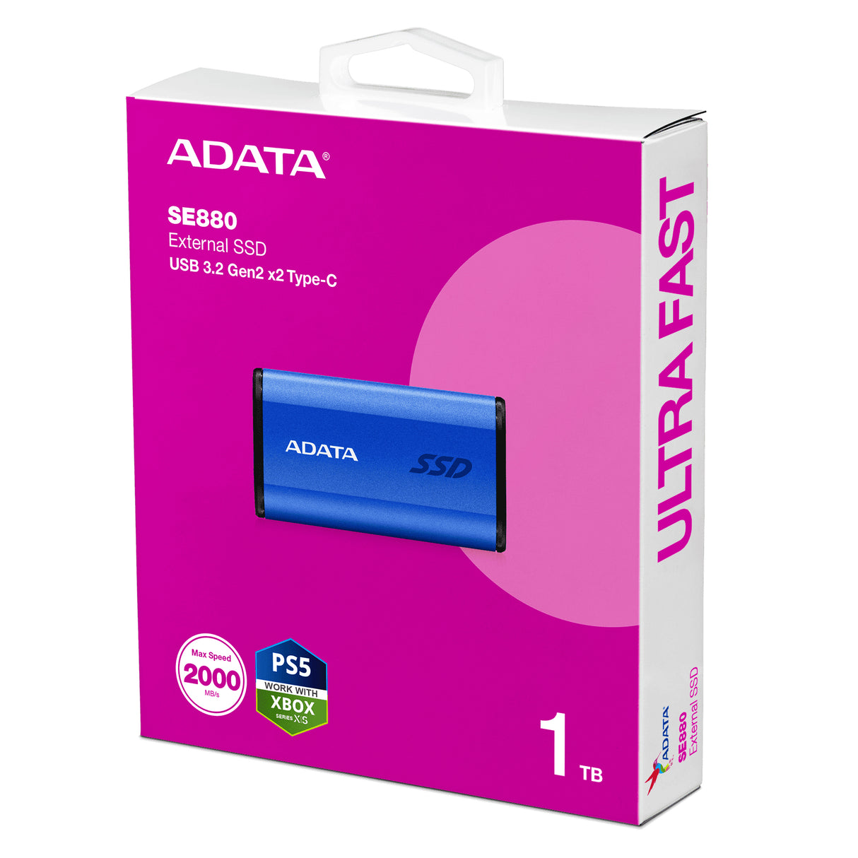ADATA SE880 unidades externas de estado sólido 1 GB 2000 MB/s 2000 MB/s USB Tipo C