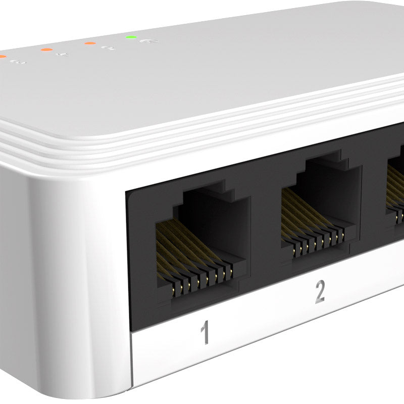 Nexxt Infrastructure - Switch - Gigabit Ethernet - 5 x 10/100/1000 - 1 Gigabit Ethernet - Essential Naxos 501-G 110/220V