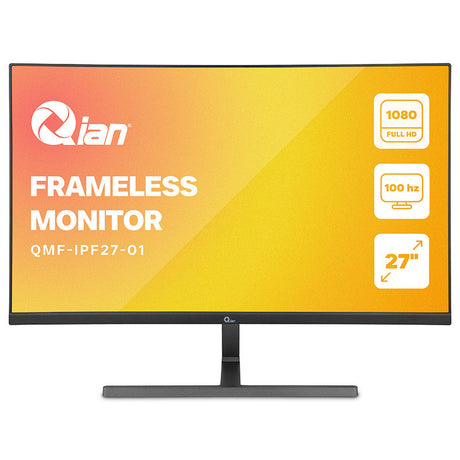 Qian QMF-IPF27-01 monitor de computadora 68.6 cm (27") 1920 x 1080 Pixeles Full HD LED Negro