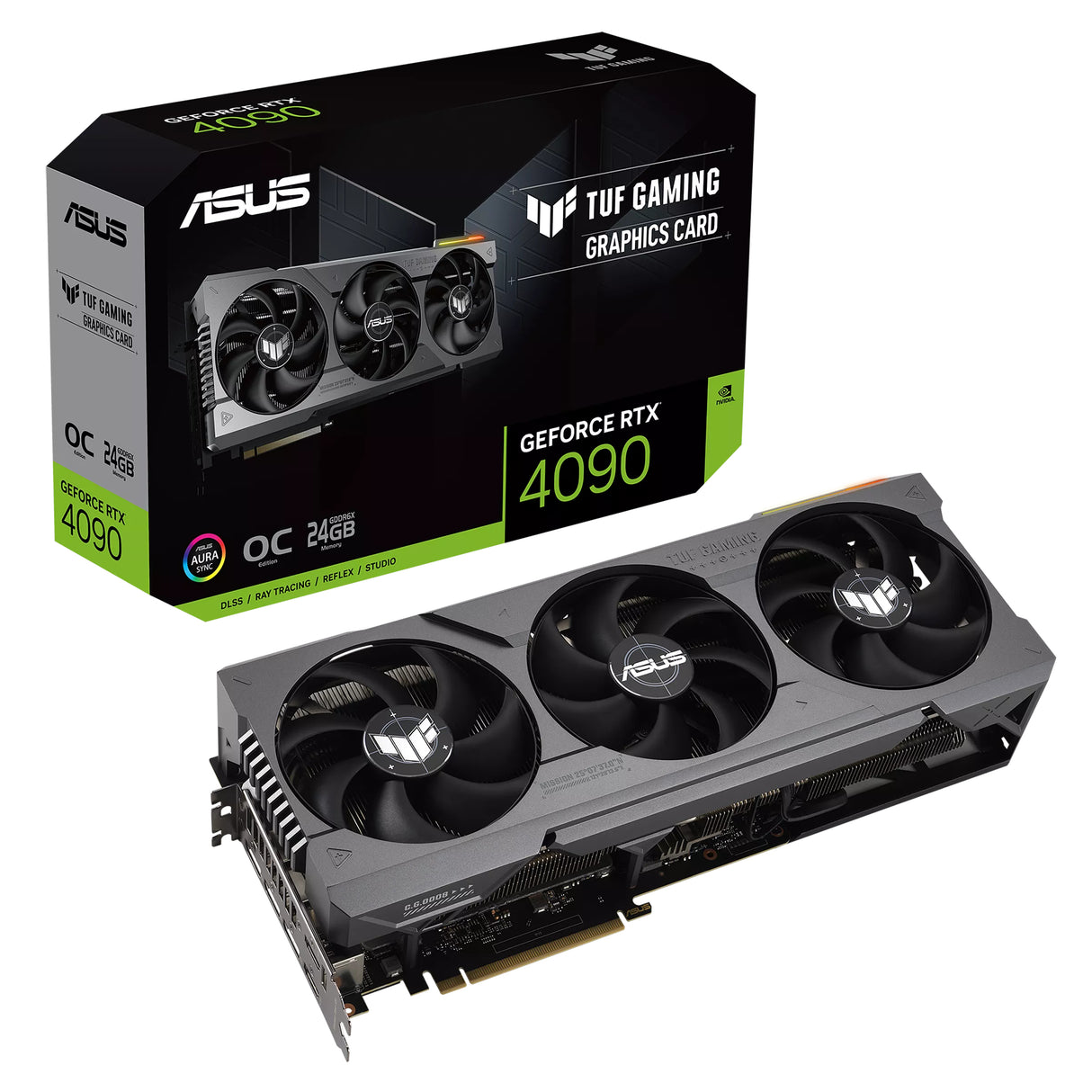 ASUS TUF Gaming TUF-RTX4090-O24G-GAMING tarjetas gráficas Si 16384 NVIDIA GeForce RTX 4090