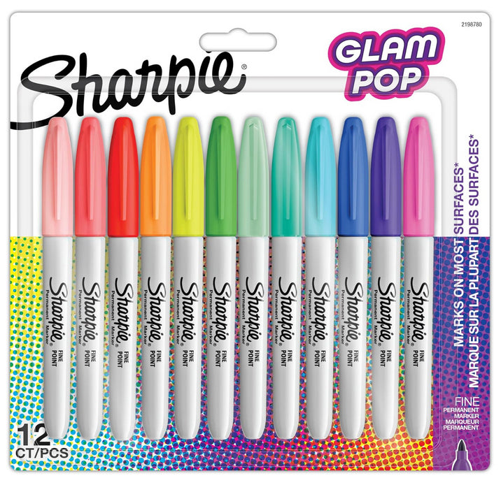 Sharpie 2185226 marcador permanente Punta redonda/fina Multicolor 12 pieza(s)