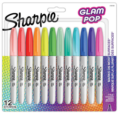 Sharpie 2185226 marcador permanente Punta redonda/fina Multicolor 12 pieza(s)