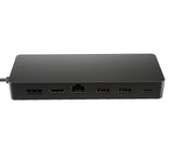HP Hub multipuerto USB-C universal, Acoplamiento, USB 3.2 Gen 2 (3.1 Gen 2) Type-C, Negro