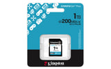 Kingston Technology Canvas Go! Plus 1TB SDXC Canvas Go Plus Gen4 200MB/s C10 UHS-I U3 V30 Memoria Flash 1 GB SDXC 200 MB/s 160 MB/s